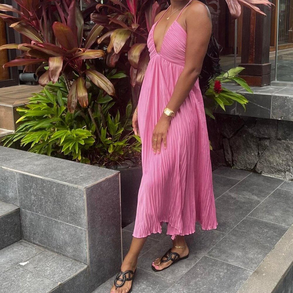 ALC PLEATED dress - Picture 4 of 6